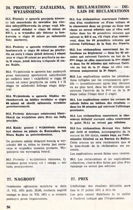 Rajd Polski - 1971r.